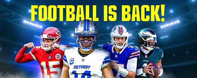 2025 미국프로미식축구리그(NFL) 시작을 알리는 누리집 화면. 엔에프엘 누리집 갈무리