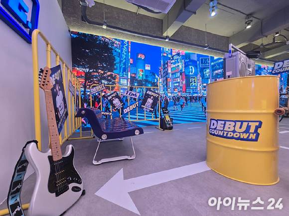 T팩토리 성수 1층 메인 전시 공간 모습. [사진=안세준 기자]