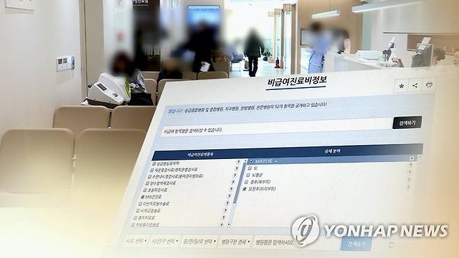 비급여 진료비 정보. [사진 출처 = 연합뉴스]