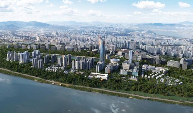 경기 하남시 미사섬 일대에 들어설 예정인 대중문화예술 산업 집적단지 ‘K-스타월드’ 조감도.   하남시청 제공