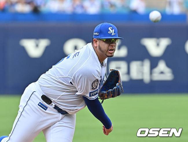 [OSEN=대구, 이석우 기자]  삼성 라이온즈 후라도 069 2025.06.25 / foto0307@osen.co.kr