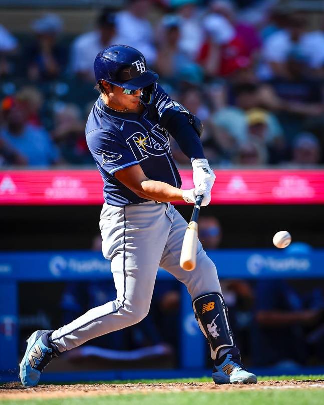 탬파베이 시절 김하성의 타격 모습. /사진=탬파베이 레이스 공식 SNS