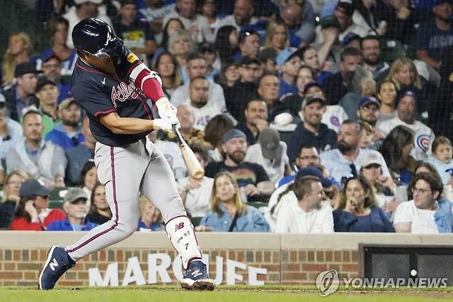 김하성의 힘찬 홈런 스윙 [Imagn Images=연합뉴스]