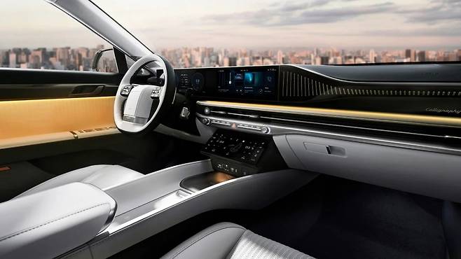 현대차 그랜저 하이브리드 실내