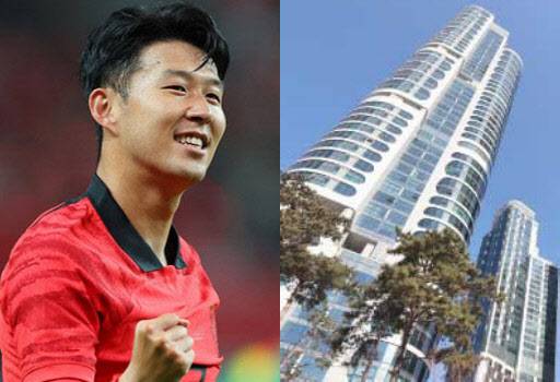 축구선수 손흥민과 서울 성수동 일원의 트리마제.(사진=연합뉴스, 이데일리 DB)