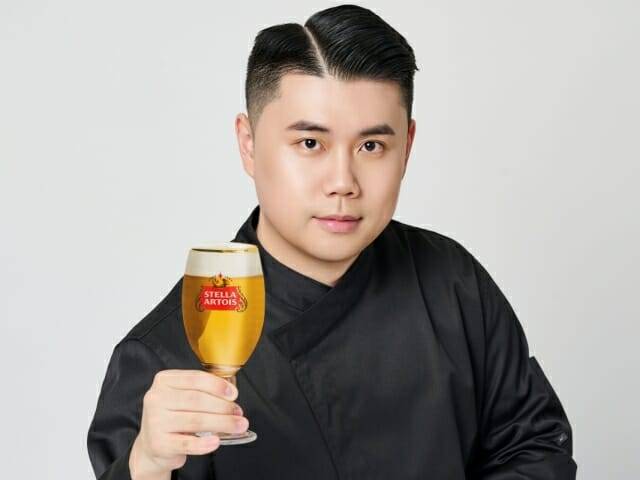 스텔라 아르투아 브랜드 앰버서더로 발탁된 권성준 셰프.(사진=오비맥주)