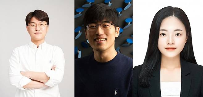 조창신 배터리공학과·화학공학과 교수, 이상민 화학공학과 교수, 장승혜 배터리공학과 박사과정생. 포스텍 제공.