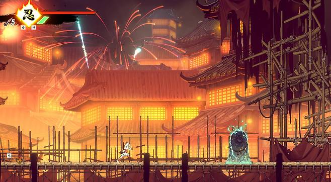 아름다운 색감의 배경 스테이지