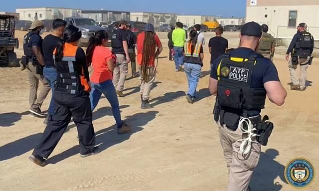 ▲ 4일(현지시간) 미국 법무부 산하의 주류·담배·화기·폭발물 단속국(ATF) 애틀랜타 사무소가 사회관계망서비스(SNS)인 'X' 계정에 게재한 단속 모습. ⓒATF 애틀랜타 사무소 X 갈무리.