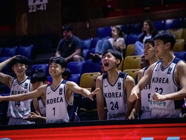 16세 이하 남자농구 대표팀. /사진=FIBA 홈페이지