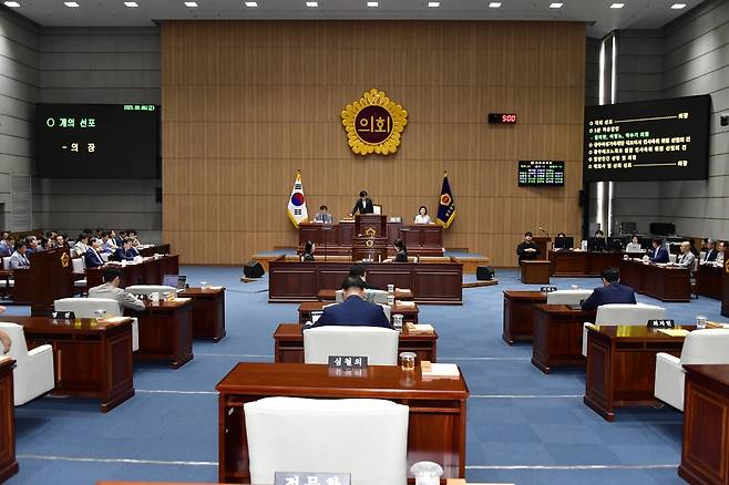 광주시의회 제336회 임시회 본회의  [광주시의회 제공. 재판매 및 DB 금지]