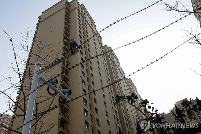 중국 베이징의 헝다(恒大·에버그란데) 아파트 [EPA 연합뉴스 자료사진. 재판매 및 DB 금지]