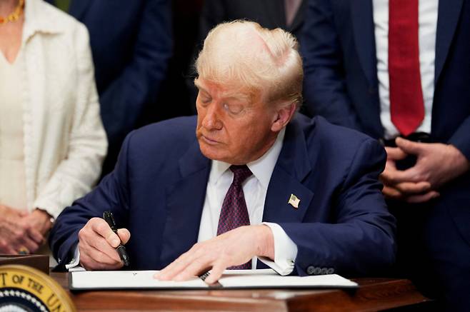 도널드 트럼프 미국 대통령. 연합뉴스