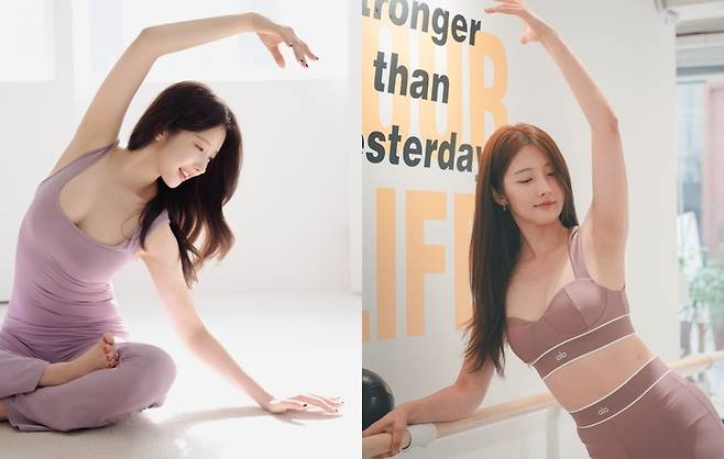 바레 동작을 취하는 남지현. 사진|남지현 SNS