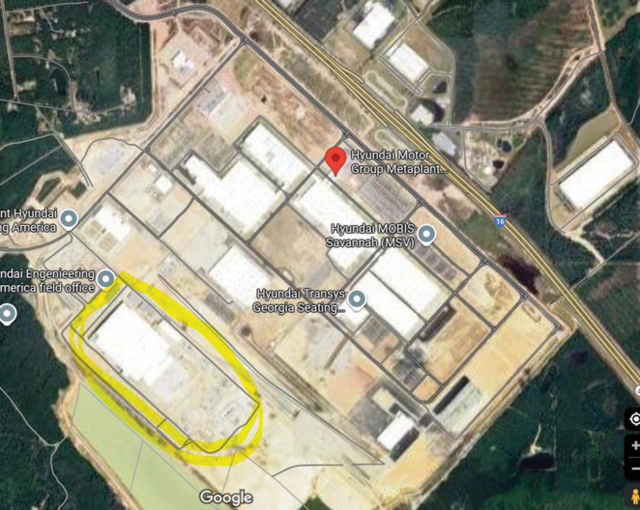 미국 조지아주 엘라벨에 위치한 현대차그룹-LG에너지솔루션의 합작 배터리공장(HL-GA 배터리회사) 건설 현장