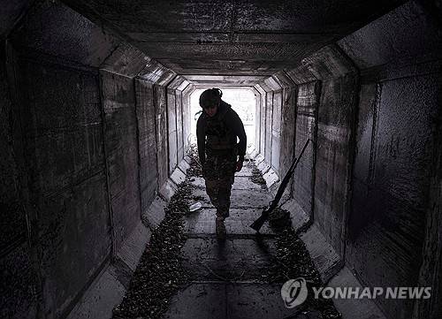 도네츠크 포크로우스크의 우크라이나군 [로이터 연합뉴스 자료사진]