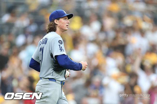 [사진] LA 다저스 타일러 글래스노우. ⓒGettyimages(무단전재 및 재배포 금지)