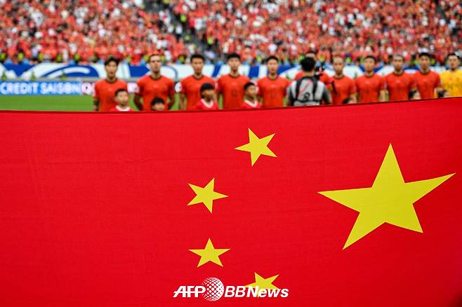 중국 축구대표팀 선수들. /AFPBBNews=뉴스1