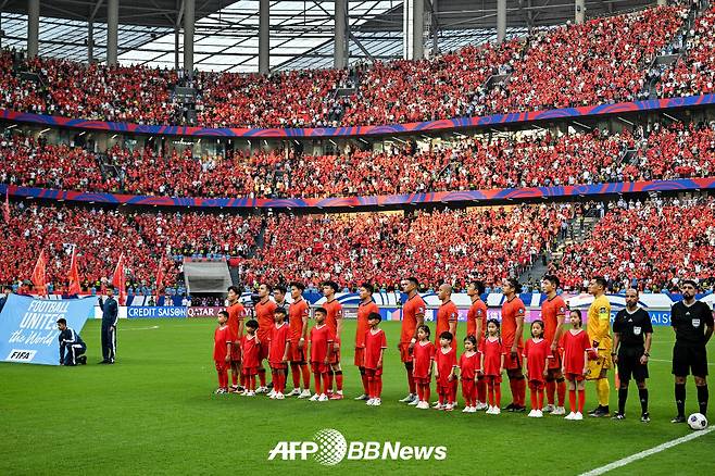 중국 축구대표팀 선수들. /AFPBBNews=뉴스1