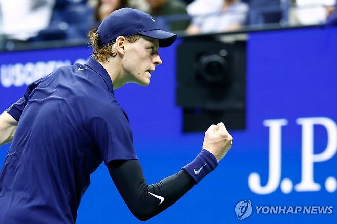 US오픈 결승 오른 신네르 [AFP=연합뉴스]