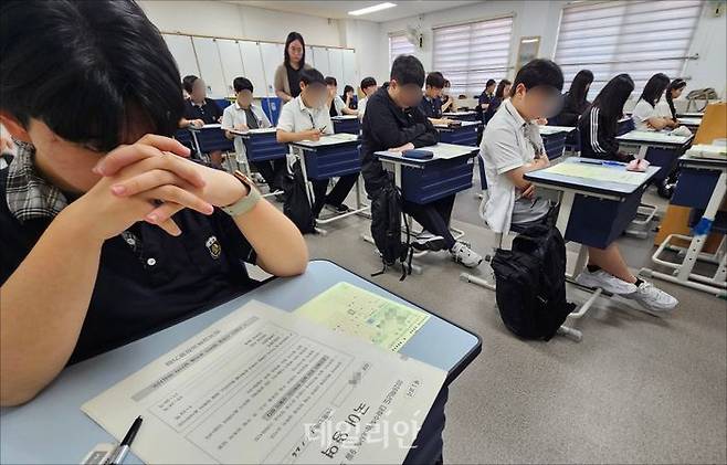2026학년도 수능시험 모의고사 준비중인 학생들.ⓒ사진공동취재단