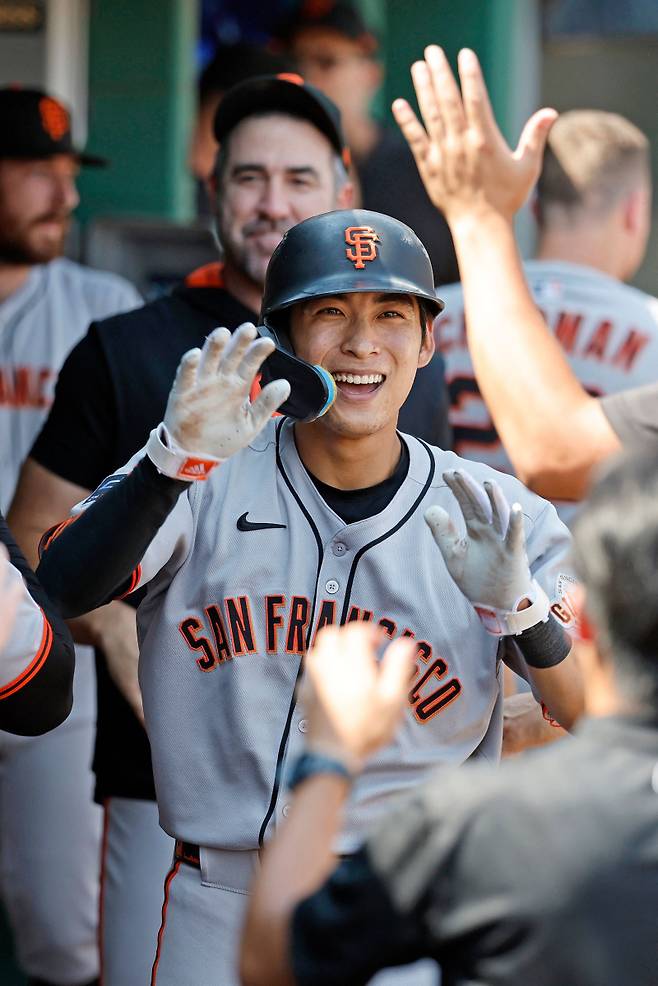 <yonhap photo-0738="">9월 들어 쾌조의 타격감을 유지하고 있는 이정후. [AFP=연합뉴스]</yonhap>