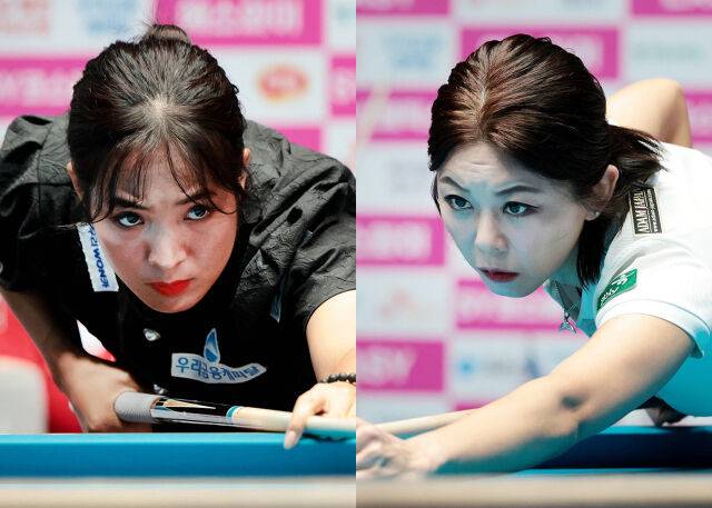 스롱 피아비와 김가영./PBA