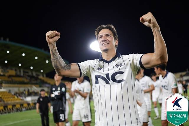 서울이랜드의 에울레르. /사진=한국프로축구연맹 제공