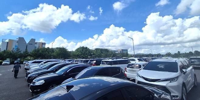 ▲&nbsp;서운산업단지 공영주차장.&nbsp;