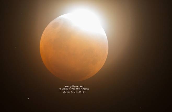 9월 8일 개기월식, 블러드문 관측 가능 ©한국천문연구원