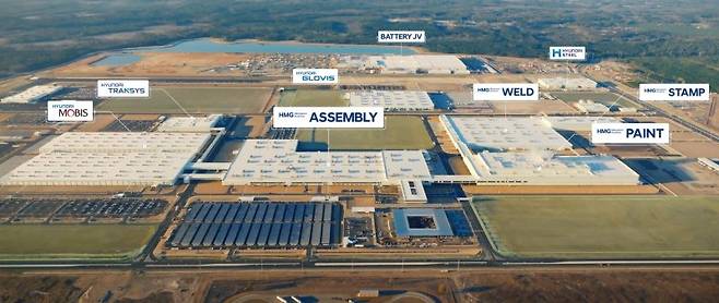 미국 조지아주 엘라벨에 있는 현대차그룹 메타플랜트 아메리카(HMGMA) 전경. 현대차그룹 제공