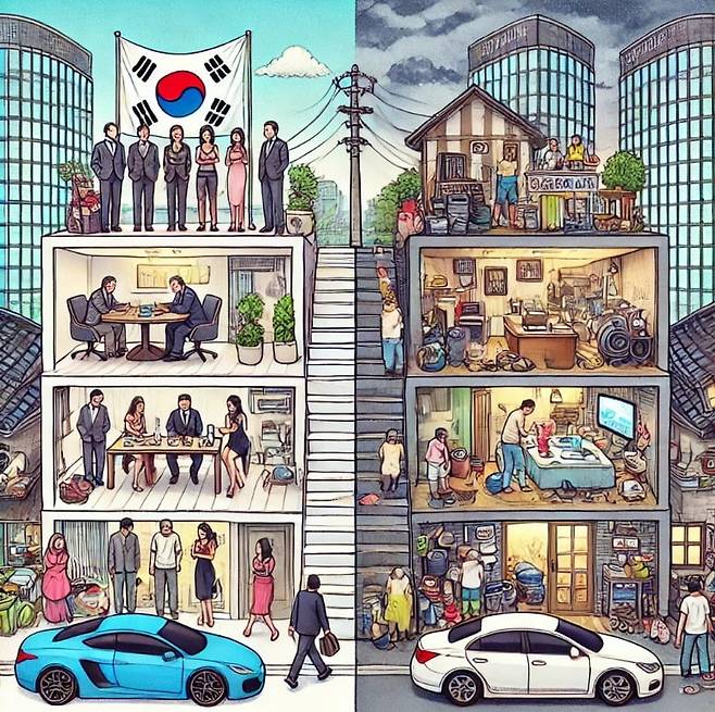 초양극화를 나타낸 이미지. 사진=챗GPT