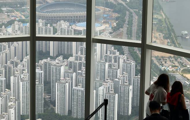 서울 강남·서초·송파구 아파트 모습. [연합]