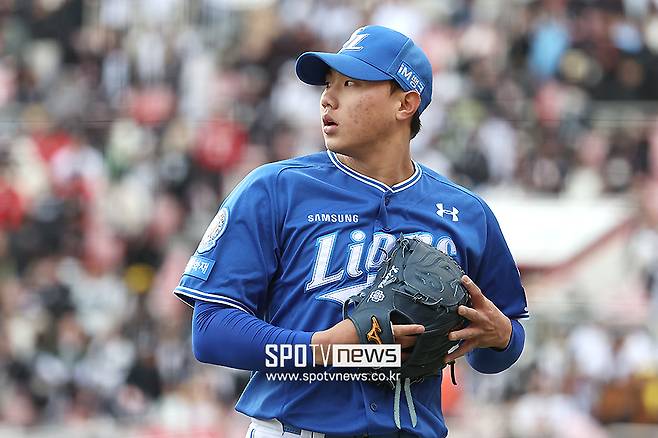 ▲ 올 시즌 국내 좌완 중 가장 빠른 공을 던진 선수로 당당히 이름을 올리며 성공적인 신인 시즌을 보내고 있는 배찬승 ⓒ곽혜미 기자
