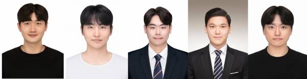 (왼쪽부터)&nbsp;노준호,&nbsp;박재우,&nbsp;박현우,&nbsp;이재현,&nbsp;표인혁.