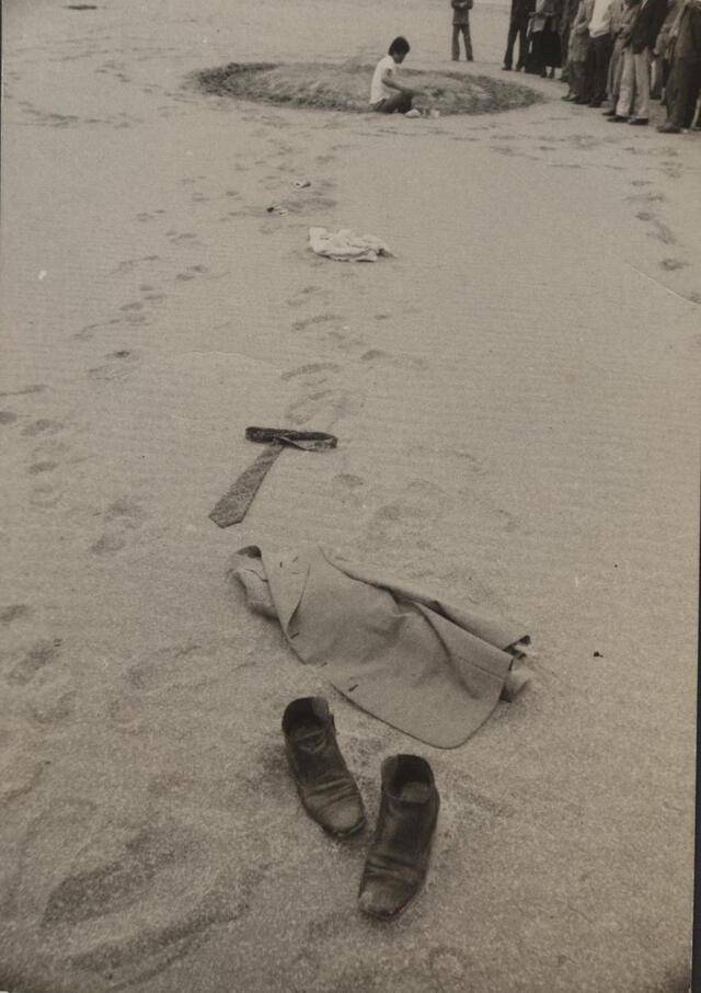 이강소 작, '낙동강 이벤트', 1977년 제3회 대구현대미술제 (2-25년 인화).