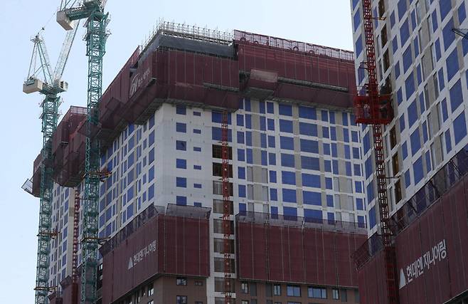 서울 중구의 한 주거시설 공사 현장 [박형기 기자]