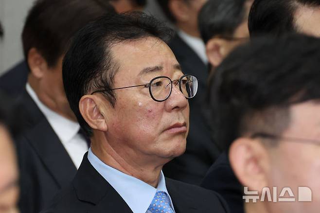 [서울=뉴시스] 권창회 기자 = 홍철호 대통령실 전 정무수석이 서울 여의도 국회에서 열린 운영위원회의 대통령비서실, 국가안보실, 대통령경호처 국정감사에 출석해 자리하고 있다. 2024.11.01. kch0523@newsis.com