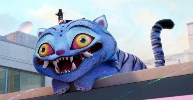 우리나라 민화에서 영감을 받은 케이팝 데몬 헌터스의 까치와 호랑이 캐릭터. 넷플릭스