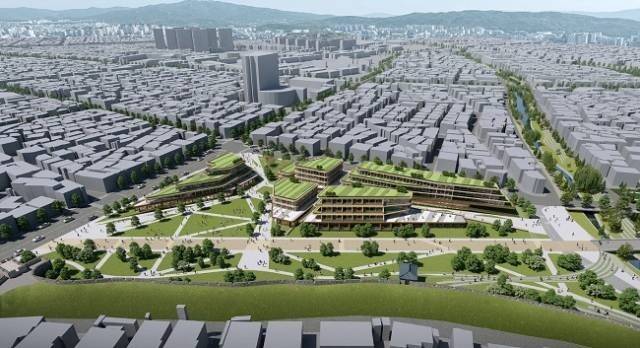 수원 영화 혁신지구 조감도. 경기도 제공