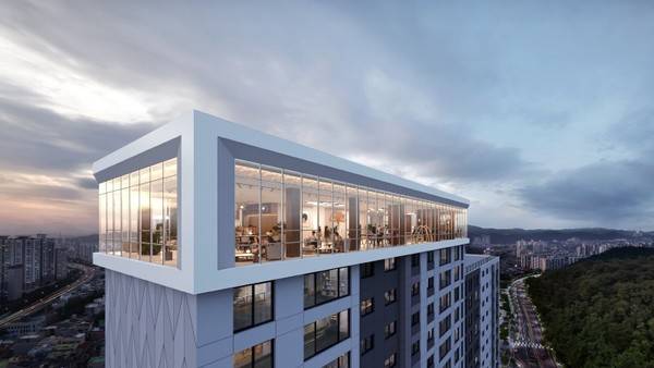 <한화포레나 울산무거 스카이라운지. ㈜한화 건설부문 제공>