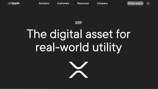 리플 홈페이지 화면. 리플 홈페이지 캡처