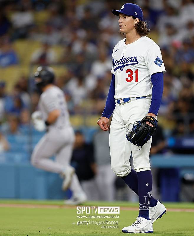 ▲ 타일러 글래스노우는 7이닝을 노히트로 막아 냈다.