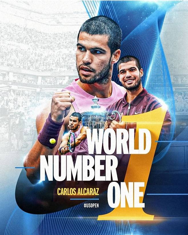 알카라스는 지난 2022년 이후 두번째로 연말 세계랭킹 1위를 목표로 하고 있다. 사진/ATP 투어