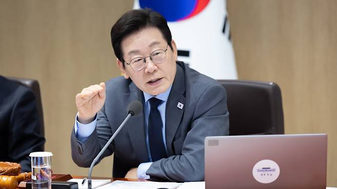 이재명 대통령이 9일 서울 용산 대통령실 청사에서 열린 제41회 국무회의에서 발언을 하고 있다./뉴스1