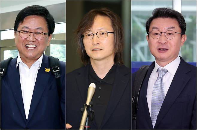 최교진 교육부 장관 후보자(왼쪽부터), 주병기 공정거래위원장 후보자, 이억원 금융위원장 후보자./뉴스1