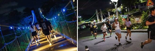 용담 야간 러닝  / 사진=제주관광공사