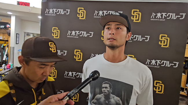 당시 상황을 설명하는 다르빗슈   유튜브 채널 ‘마티 캐스웰 TV’