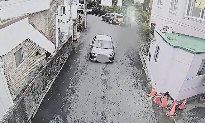 범행 후 도주하는 차량. 제주경찰청 제공 영상 캡처