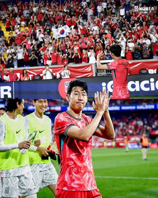 대한민국 축구대표팀 주장 손흥민. /사진=대한축구협회 SNS 캡처